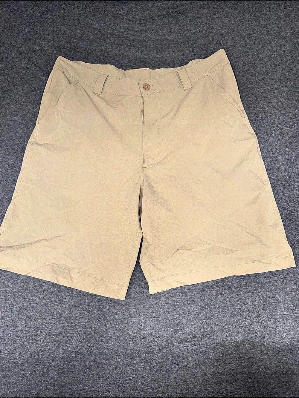 Under Armour Men's Flat Front Shorts Brown Waist 36R